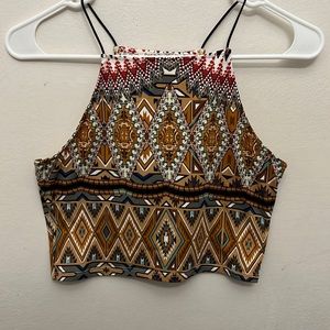 A multicolor crop top